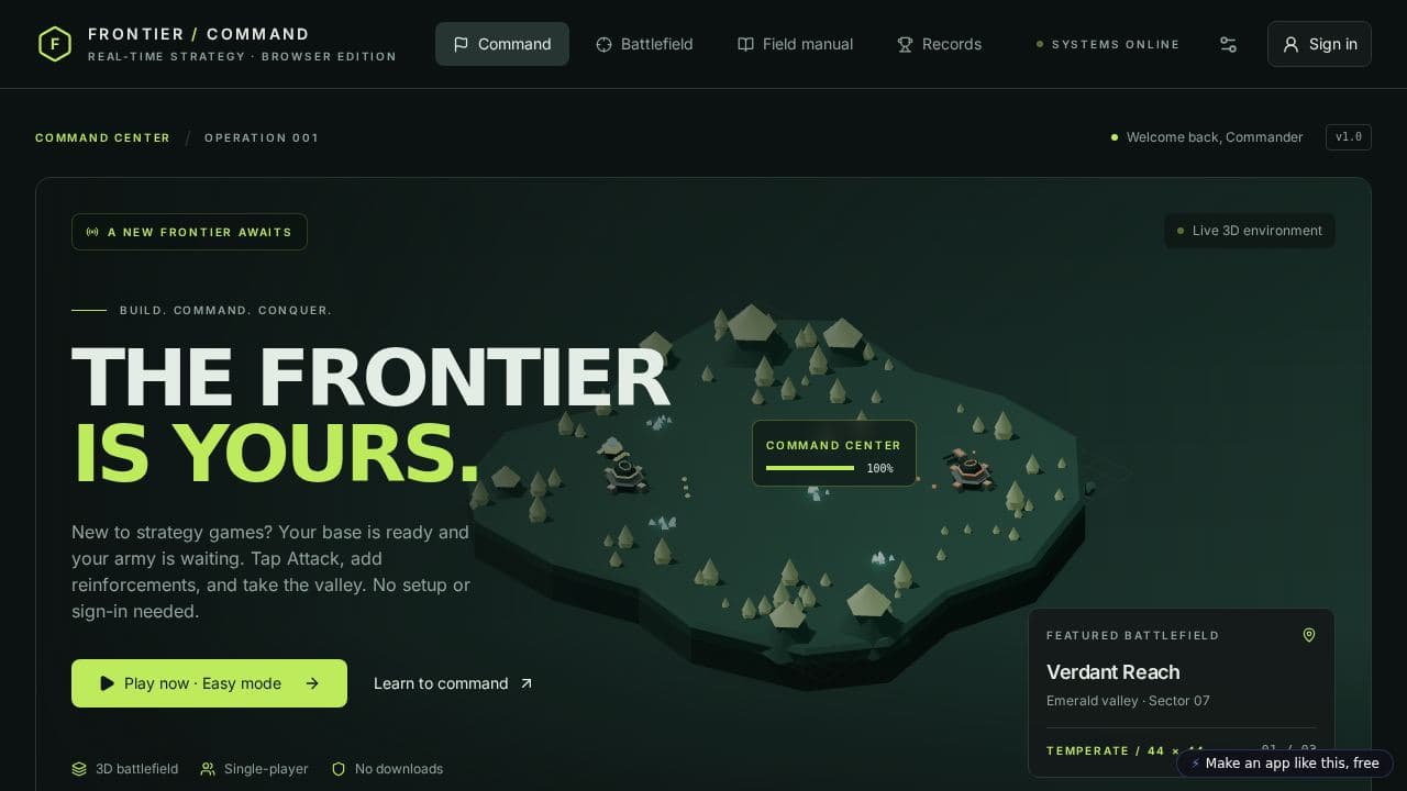 Screenshot of Tactical 3D Arena