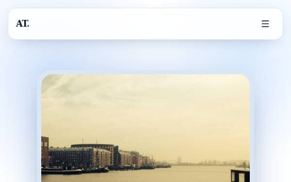 Screenshot of Blue Frame Portfolio