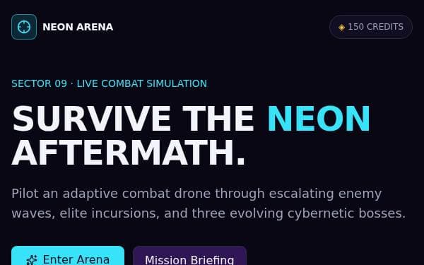 Screenshot of Neon Arena