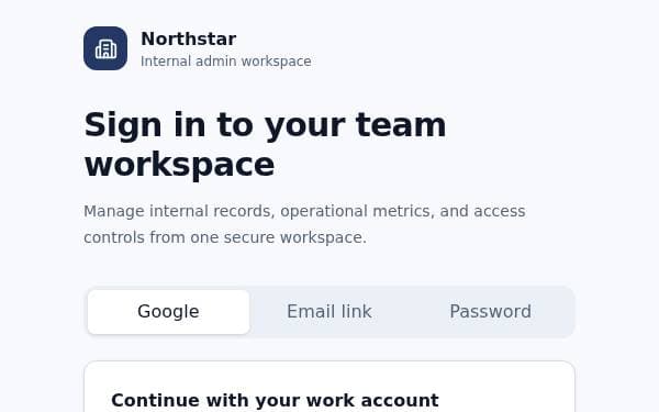 Screenshot of Secure Admin Dashboard