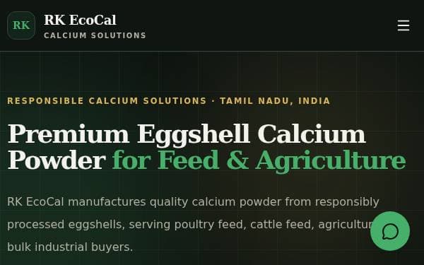 Screenshot of RK EcoCal B2B