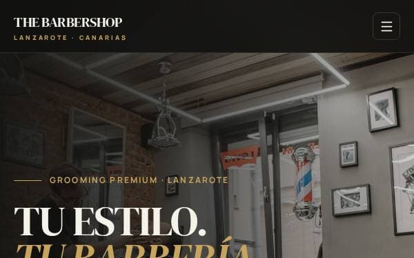 Screenshot of The Barbershop Lanzarote