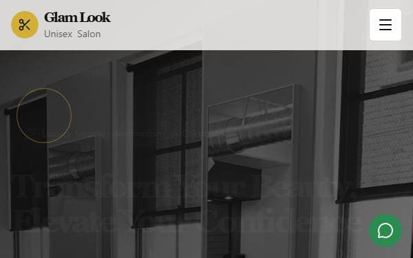 Screenshot of Glam Look Salon