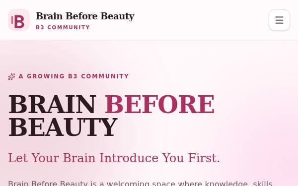 Screenshot of Brain Before Beauty