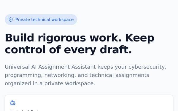 Screenshot of Universal AI Assistant