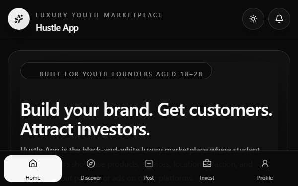 Screenshot of Hustle App
