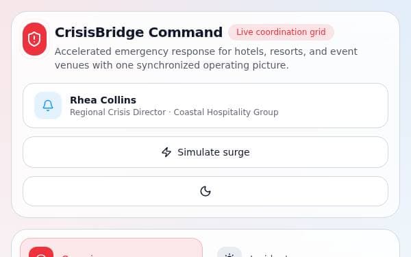 Screenshot of CrisisBridge Command