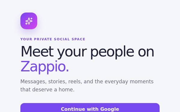 Screenshot of Zappio Social Messenger