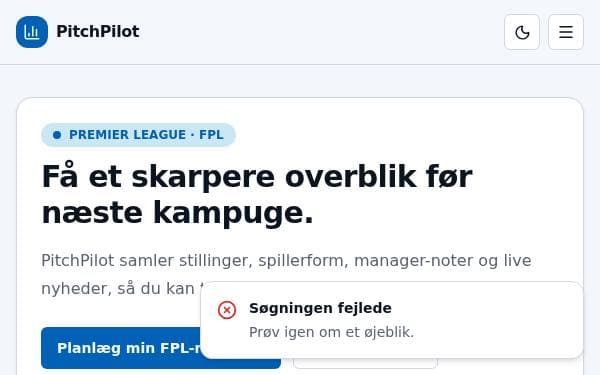Screenshot of Premier League Hub