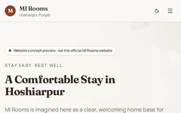 Screenshot of MI Rooms Preview