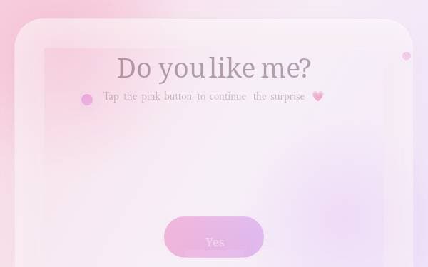 Screenshot of Birthday Surprise Love Card
