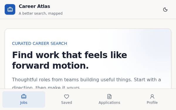 Screenshot of Career Atlas