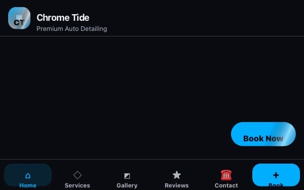 Screenshot of Chrome Tide Detail
