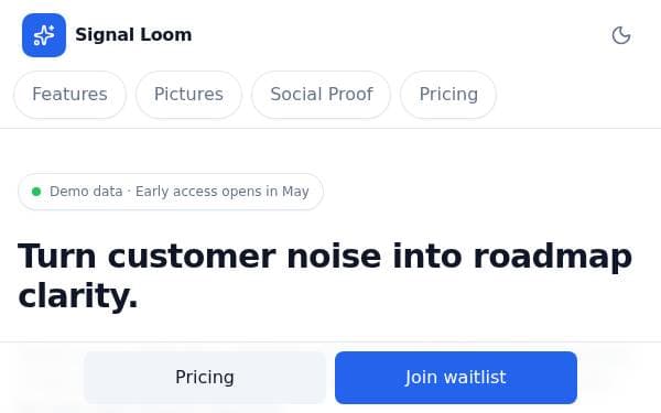 Screenshot of Signal Loom