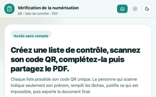 Screenshot of ScanCheck Libre