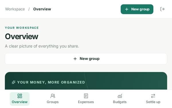 Screenshot of Smart Expense Sharing