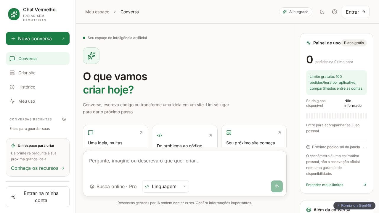 Screenshot of Assistente Online Completo (Remix)