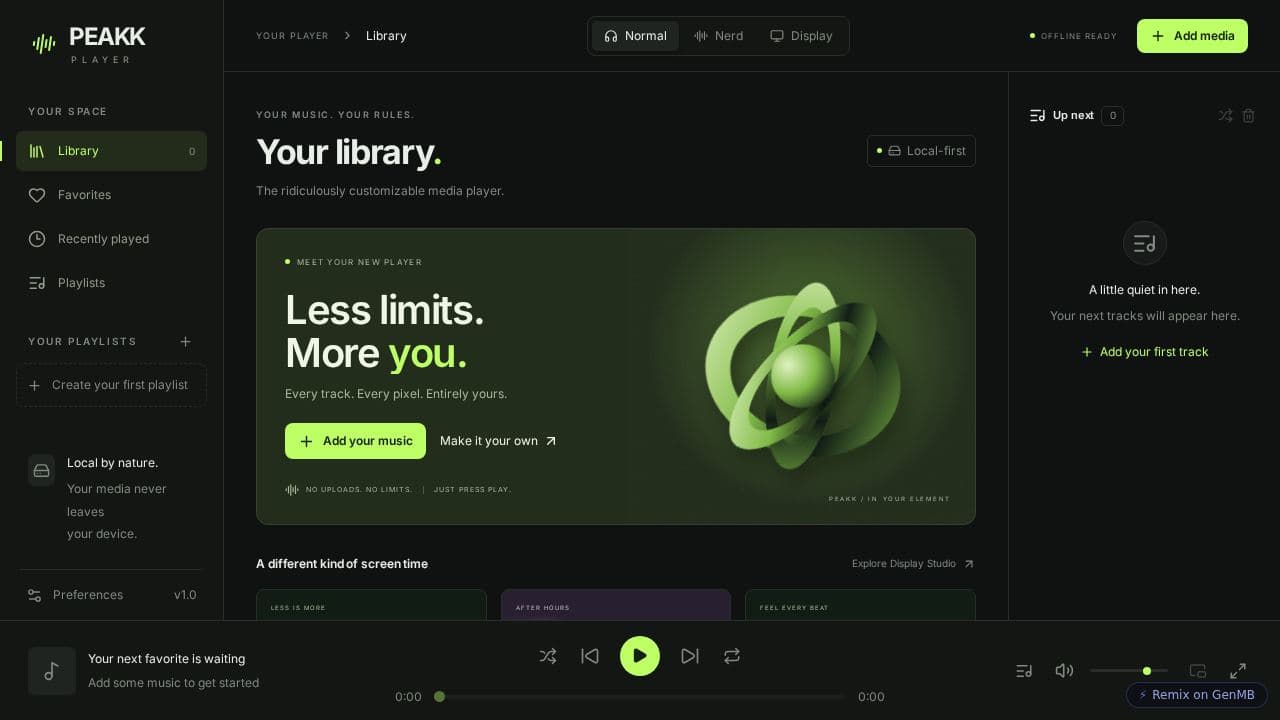 Screenshot of New App