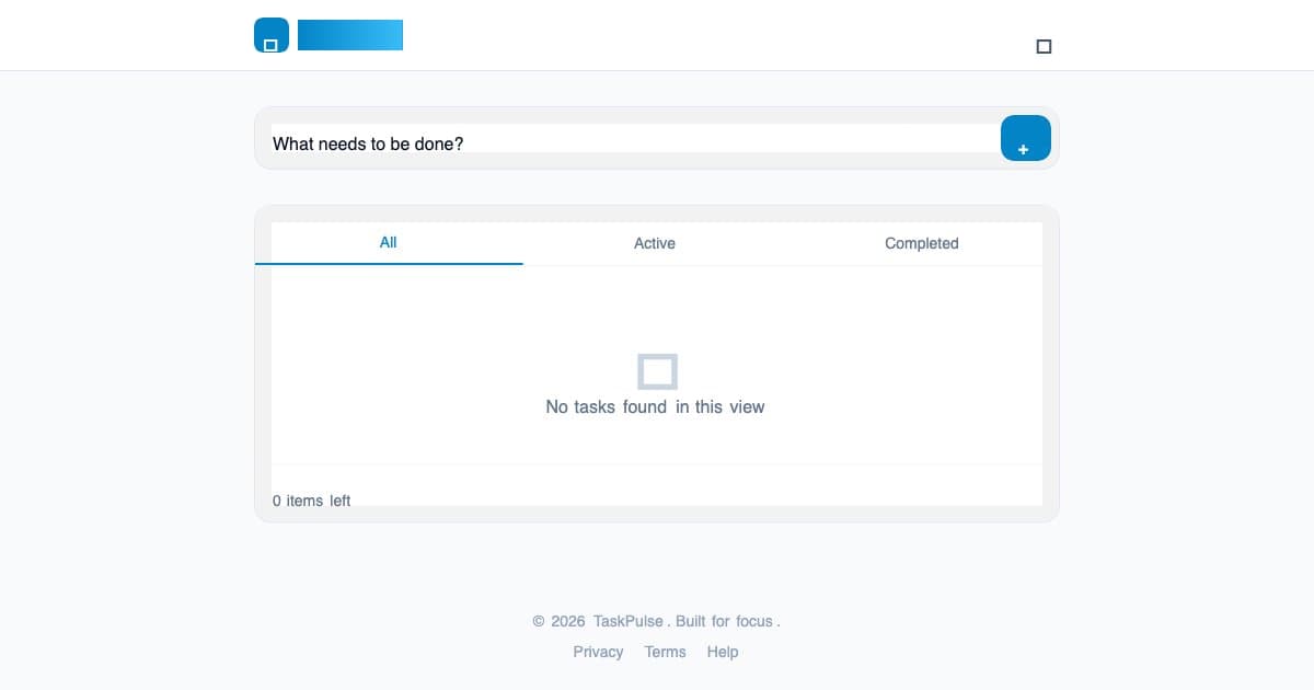 Screenshot of TaskPulse