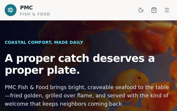 Screenshot of PMC Fish & Food