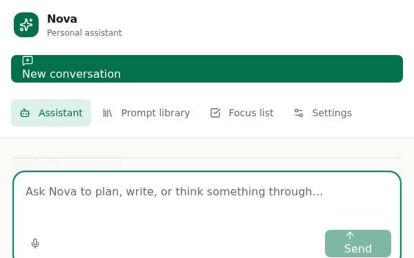 Screenshot of Personal AI Assistant