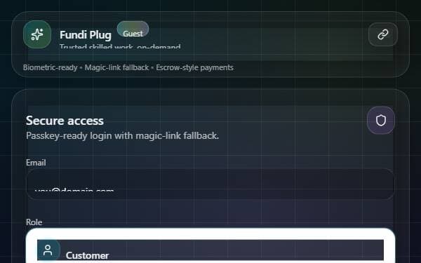 Screenshot of Fundi Plug Nexus