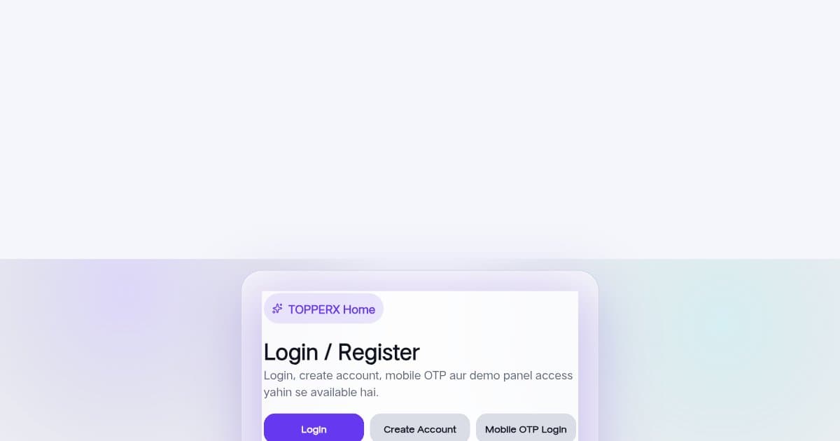 Screenshot of TopperX