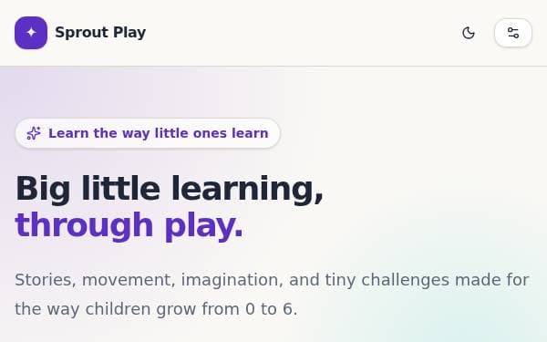 Screenshot of Playful Early Learning