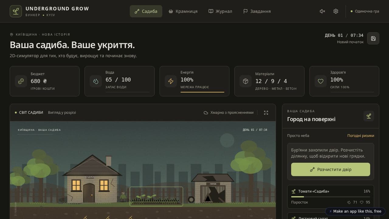 Screenshot of Underground Grow: Kyiv