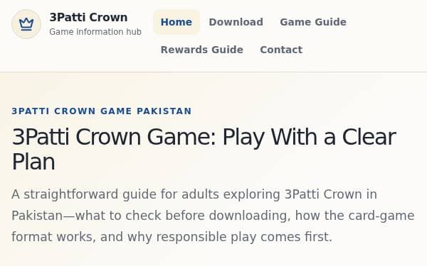 Screenshot of 3Patti Crown Hub