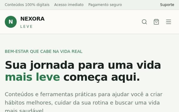Screenshot of Nexora Leve