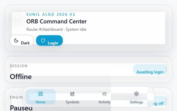 Screenshot of Sunil Algo Hub