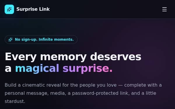 Screenshot of Surprise Link