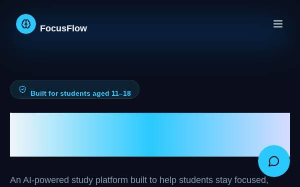 Screenshot of FocusFlow AI