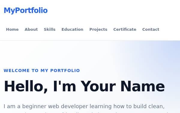 Screenshot of Bluefolio Starter