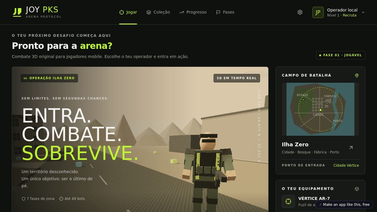 Screenshot of JOY PKS Battle Royale