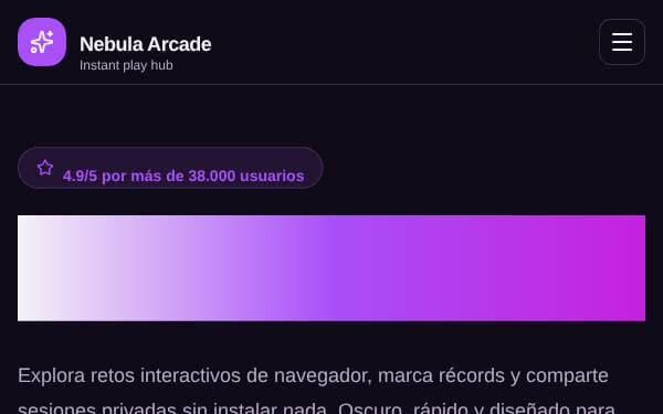 Screenshot of Nebula Arcade