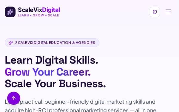 Screenshot of ScaleVixDigital Growth Hub