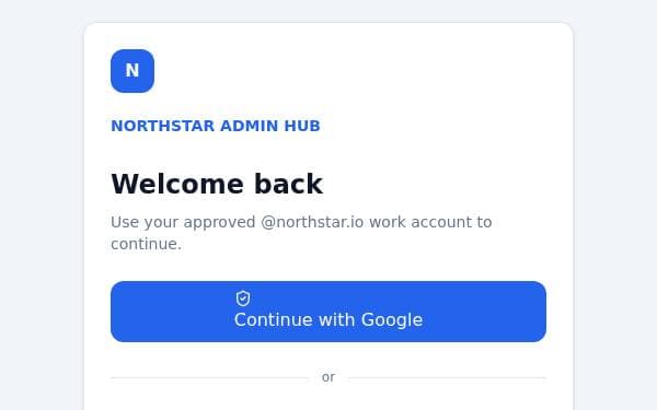 Screenshot of Secure Admin Dashboard