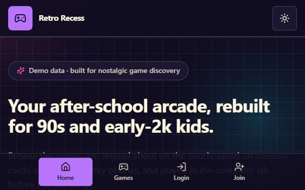 Screenshot of Retro Recess