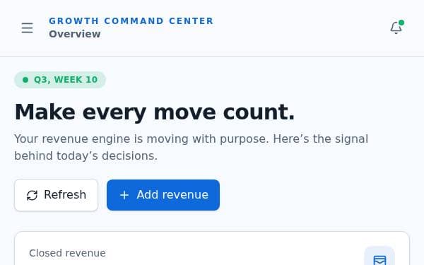 Screenshot of Corporate Material Dashboard