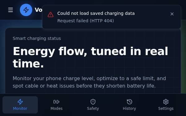 Screenshot of VoltHalo Charge