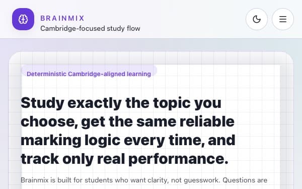 Screenshot of Brainmix Academy