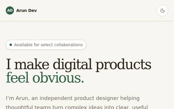 Screenshot of Personal Portfolio Builder