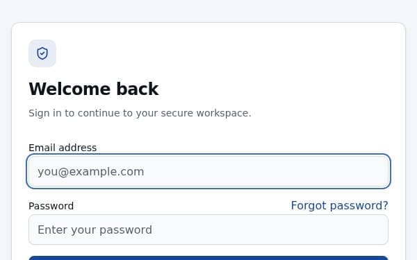 Screenshot of Login Form Builder