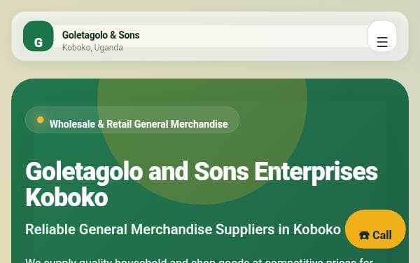 Screenshot of Goletagolo Market