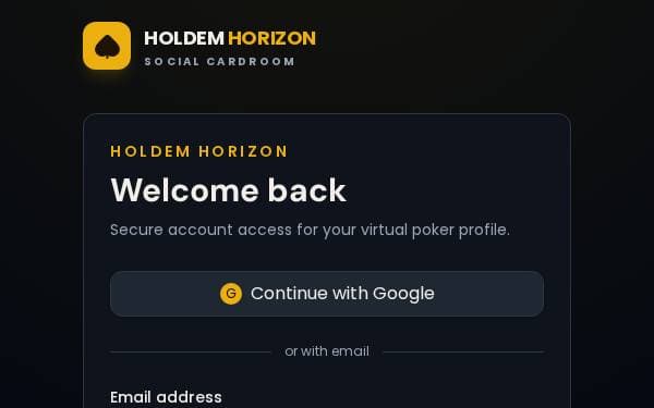 Screenshot of Holdem Legends