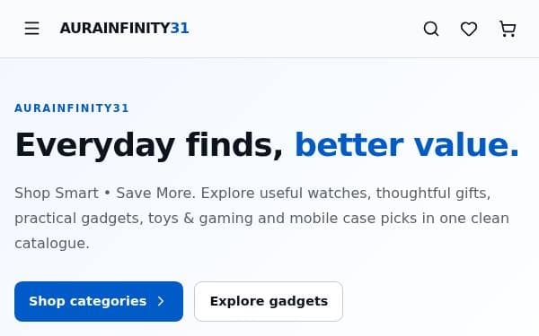 Screenshot of AURAINFINITY31 Storefront