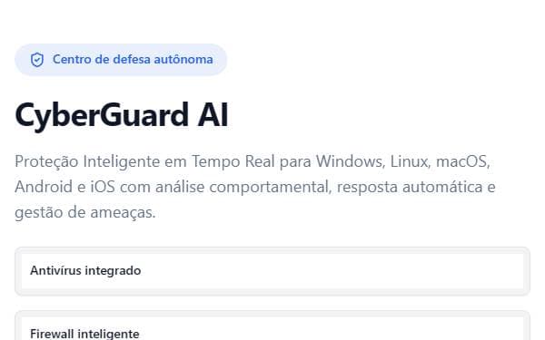 Screenshot of CyberGuard AI