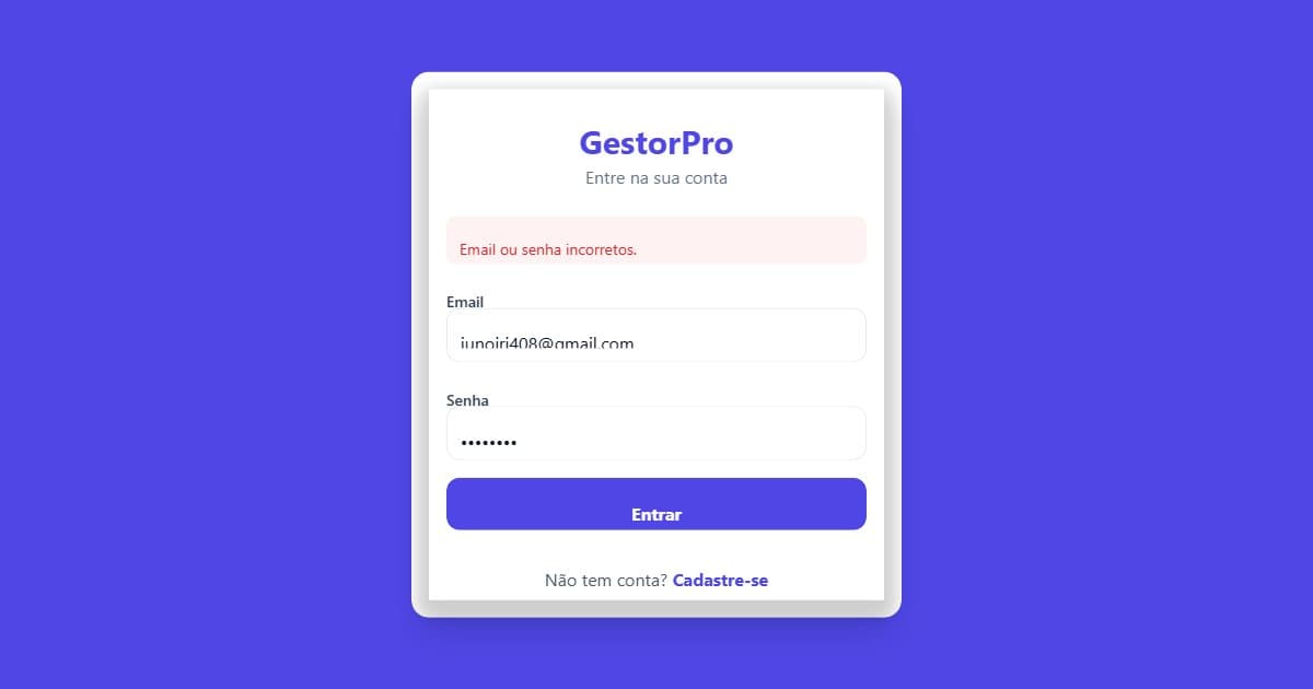 Screenshot of GestorPro PWA - Clientes & Assinaturas